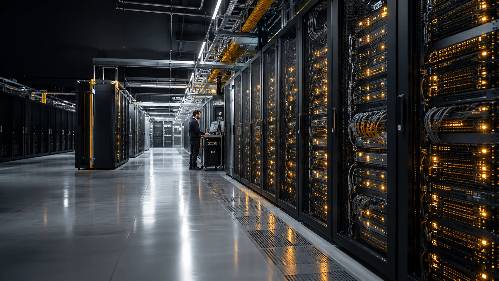 Servidores e infraestructura de un centro de datos